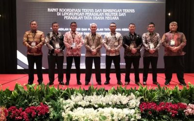 RAPAT KOORDINASI TEKNIS DAN BIMBINGAN TEKNIS DI LINGKUNGAN PERADILAN MILITER DAN PERADILAN TATA USAHA NEGARA
