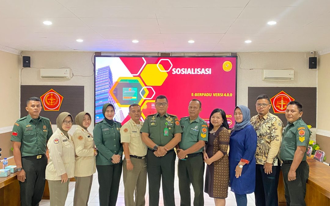 SOSIALISASI E-BERPADU DI ODITURAT MILITER TINGGI I MEDAN