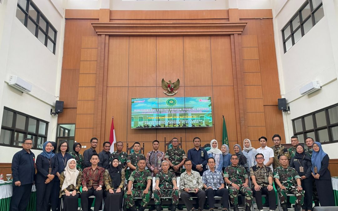 MONITORING DAN EVALUASI PROGRAM PRIORITAS NASIONAL, LAYANAN DAN SARANA PRASARANA PENGADILAN OLEH KEMENTERIAN PPN/BAPPENAS RI